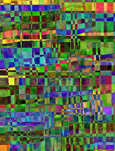struktur c,2019,(blandade media) av Alex Caminker