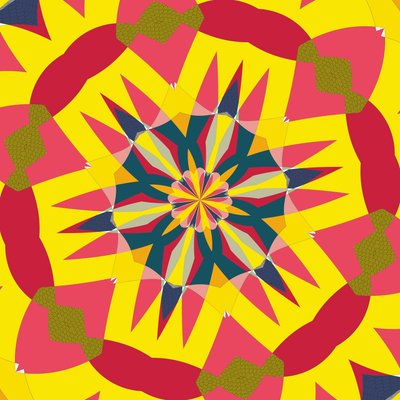 symmetri #15,2019,(blandade media) av Alex Caminker