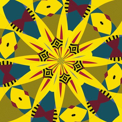 symmetri #18,2019,(blandade media) av Alex Caminker