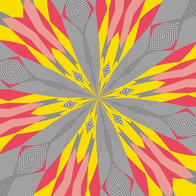 symmetri #22,2019,(blandade media) av Alex Caminker