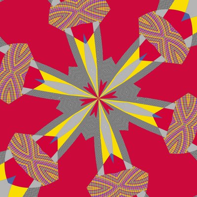 symmetri #23,2019,(blandade media) av Alex Caminker