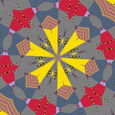 symmetri #26,2019,(blandade media) av Alex Caminker