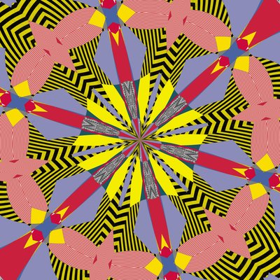 symmetri #29,2019,(blandade media) av Alex Caminker