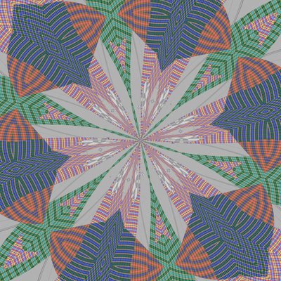 symmetri #32,2019,(blandade media) av Alex Caminker