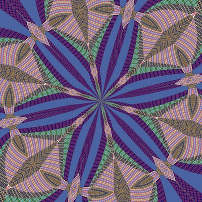 symmetri #36,2019,(blandade media) av Alex Caminker
