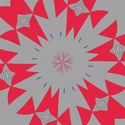 symmetri #43,2019,(blandade media) av Alex Caminker