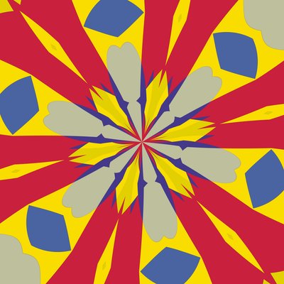 symmetri #45,2019,(blandade media) av Alex Caminker