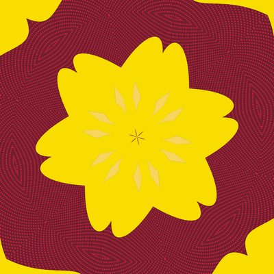 symmetri #50,2019,(blandade media) av Alex Caminker