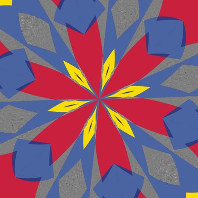 symmetri #54,2019,(blandade media) av Alex Caminker