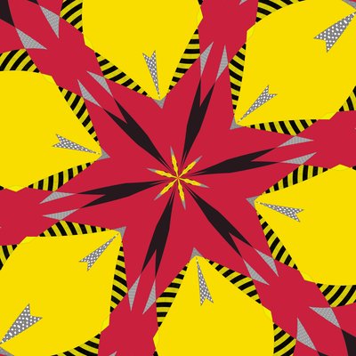 symmetri #7,2019,(blandade media) av Alex Caminker