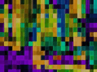 tissue of skies, 2020, (blandade media) av Alex Caminker