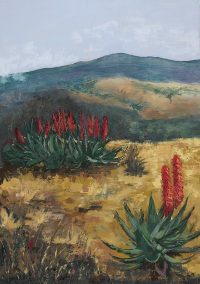 Red Aloes Desert Hills av Alex Cornell