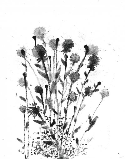 Abstrakt bläckblomning av Alex Walsh