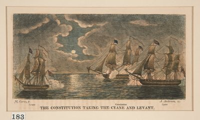 Konstitutionen som tar Cyane och Lavant, en i en serie om åtta av Alexander Anderson