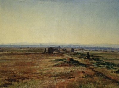 Via Appia vid solnedgången av Alexander Andreyevich Ivanov