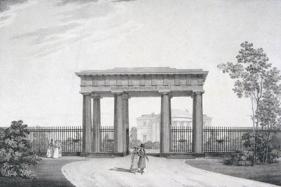 Till-min-kära-vapenkamrater-porten i Catherine Park i Tsarskoye Selo, 1822 av Alexander Andreyevich Thon