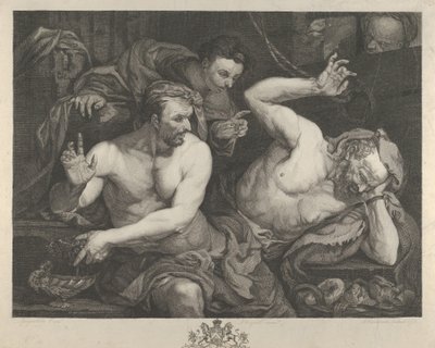 Josef tolkar drömmarna om Faroas överste butler och bagare, 1766. av Alexander Bannerman