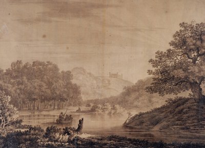 Italienskt landskap av Alexander Cozens