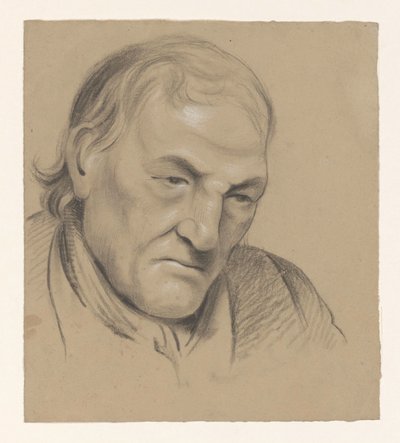 Sitter barbröstad man av Alexander Cranendoncq