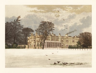 Ednaston Lodge, Derbyshire, England. av Alexander Francis (after) Lydon