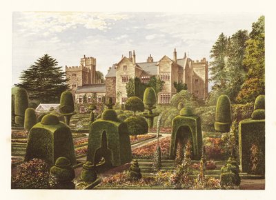 Levens Hall., Cumbria, England. ,1880 (gravyr) av Alexander Francis (after) Lydon