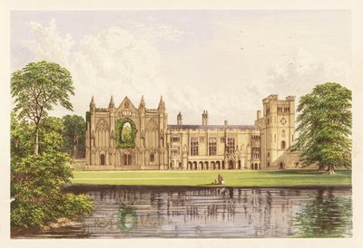 Newstead Abbey, Nottinghamshire, England. 1880 (gravyr) av Alexander Francis (after) Lydon