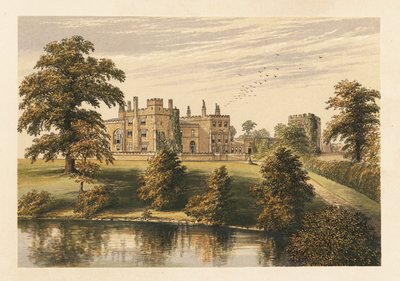 Ripley Castle, Yorkshire, England. ,1880 (gravyr) av Alexander Francis (after) Lydon