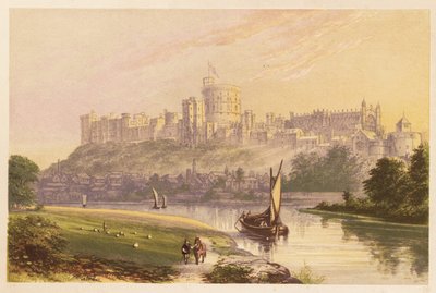 Windsor Castle, Berkshire, England. 1880 (gravyr) av Alexander Francis (after) Lydon