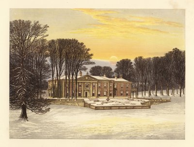 Vinterscen med Down House, Dorsetshire, England. av Alexander Francis (after) Lydon