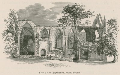 Bolton Priory, kor och tvärskepp, från söder av Alexander Francis Lydon