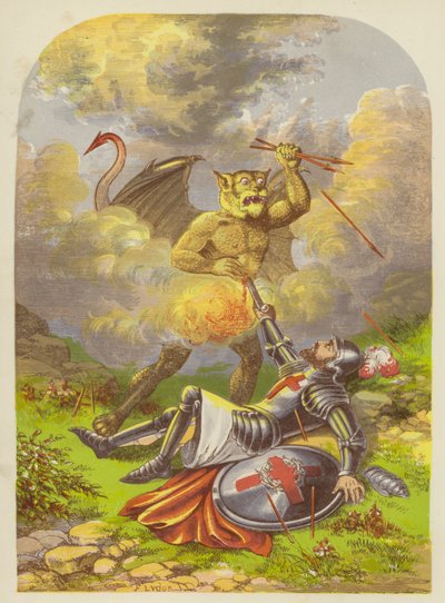 Kristna slåss med Apollyon av Alexander Francis Lydon
