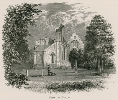 Dryburgh Abbey, från norr av Alexander Francis Lydon