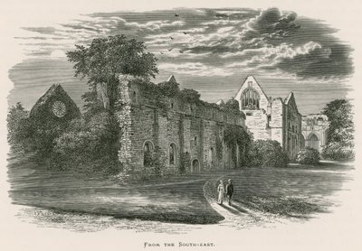 Dryburgh Abbey, från sydöst av Alexander Francis Lydon