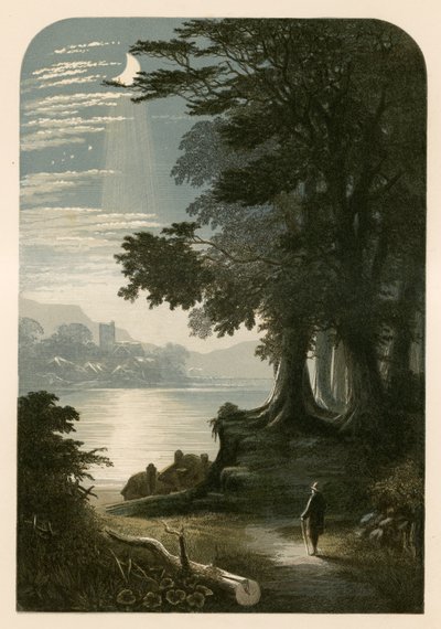 Illustration för Miltons Il Penseroso av Alexander Francis Lydon