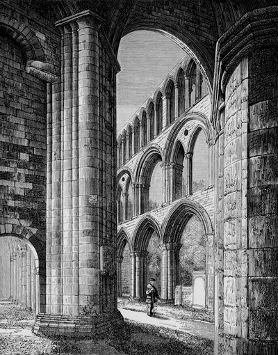 Nave, från South Aisle, Jedburgh Abbey, c1880, 1897 av Alexander Francis Lydon