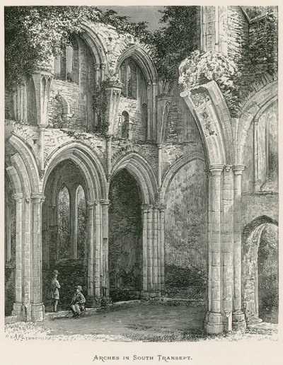 Netley Abbey, Arches in South Transept (gravyr) av Alexander Francis Lydon