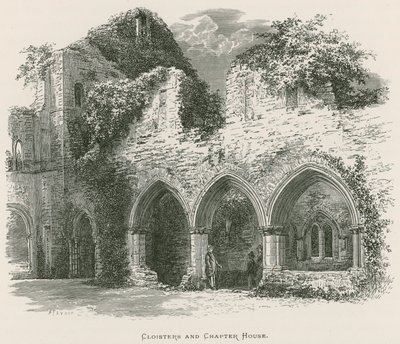 Netley Abbey, Cloisters och Chapter House av Alexander Francis Lydon