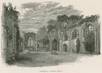 Netley Abbey, interiör, österut av Alexander Francis Lydon