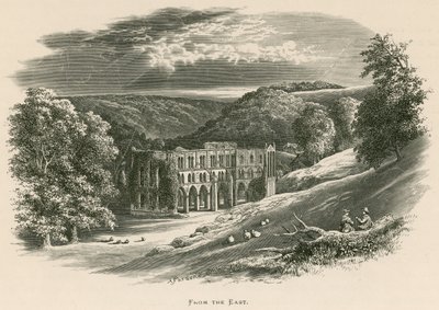 Rievaulx Abbey, från öster av Alexander Francis Lydon