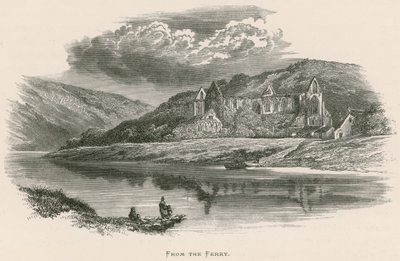 Tintern Abbey, från färjan av Alexander Francis Lydon