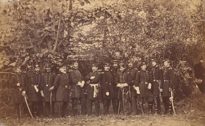 General McClellan och stab, ca. 1863. av Alexander Gardner.
