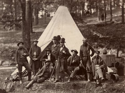 Grupp av guider för Army of the Potomac av Alexander Gardner