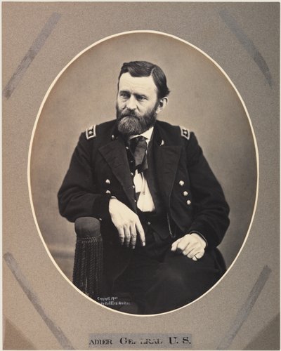 Platinaristryck av Ulysses S. Grant, 1865, tryckt 1901 (sepiafoto) av Alexander Gardner