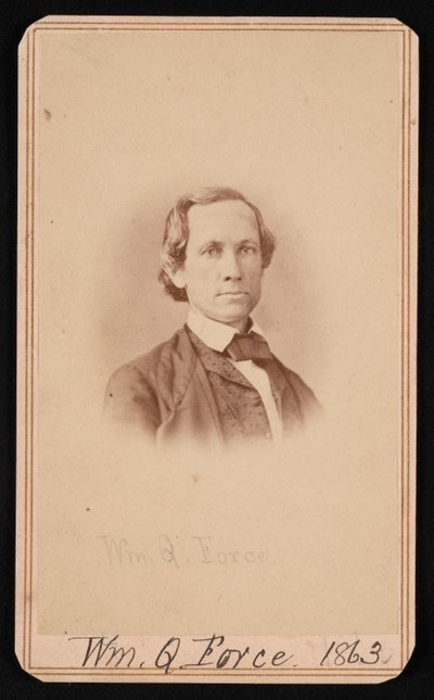 Porträtt av William Quereau Force 1820-1880, juni 1863. av Alexander Gardner