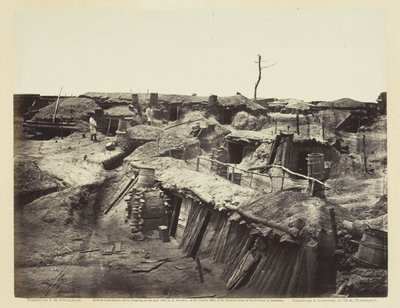 Quarters of Men i Fort Sedgwick, maj 1865. av Alexander Gardner