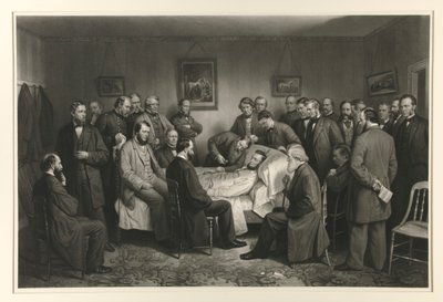 Lincoln på sin dödsbädd av Alexander Hay Ritchie