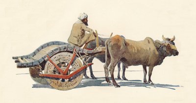 A Bullock Cart, Jodhpur, c1880 1905. av Alexander Henry Hallam Murray
