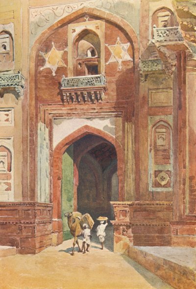 Agra Fort - Inside the Delhi Gate, c1880 1905. av Alexander Henry Hallam Murray