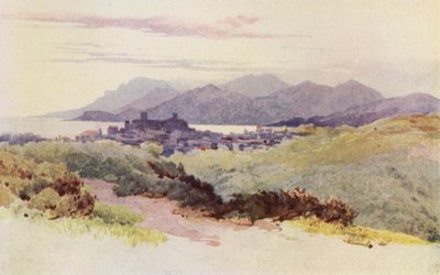 Cannes och Esterelbergen (färg litho) av Alexander Henry Hallam Murray