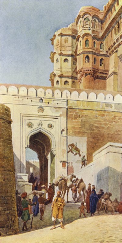 Uppstigningen till palatset, Jodhpur av Alexander Henry Hallam Murray